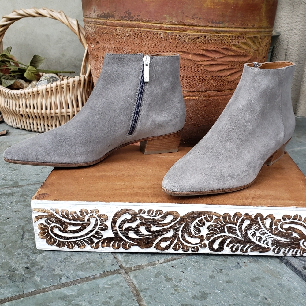 Aquatalia Women's Ankle Boots in Light Gray - Picture 5 of 11